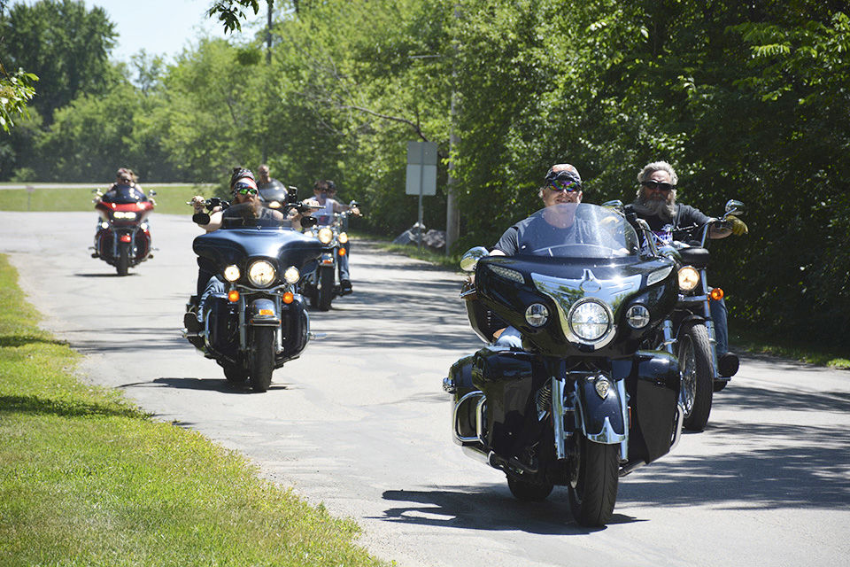 Prometheus Motorcycle Zoo Run riders take off